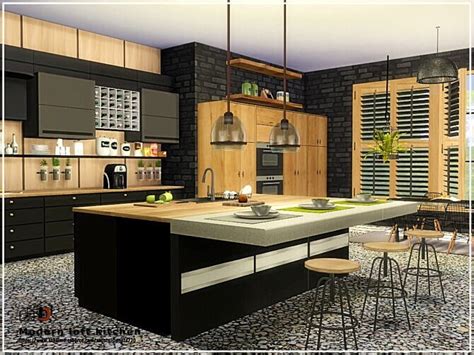 Modern Loft Kitchen By Danuta720 At Tsr Sims 4 Updates