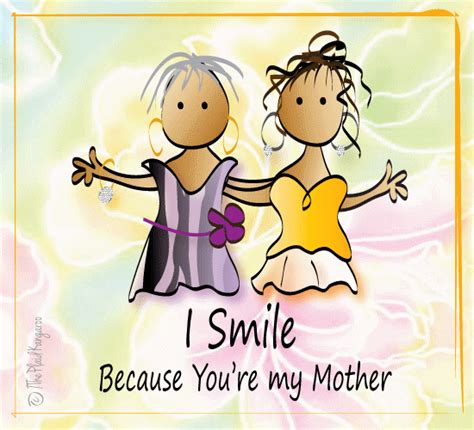 I would rather come all the way to tell you how much i love you than sending you a text message. I Smile Because You Are My Mom. Free Fun eCards, Greeting ...