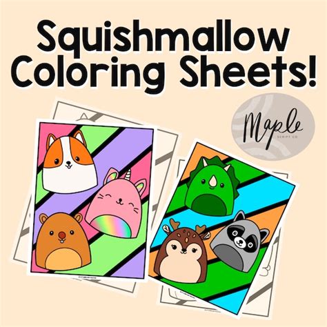 Squishmallow Halloween Coloring Page Printable Squishmallow Etsy Canada Images And Photos Finder