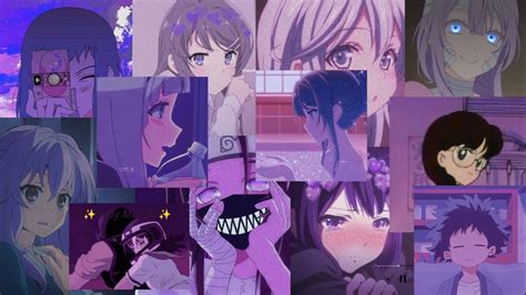Purple Aesthetic Wallpaper Desktop Anime Aesthetic Things