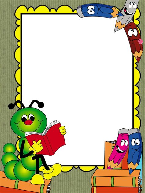 School Png Frame School Border Borders For Paper Colorful Borders