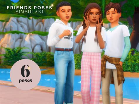 Best Friend Poses Friends Poses Sibling Poses Kid Poses Sims 4 Teen