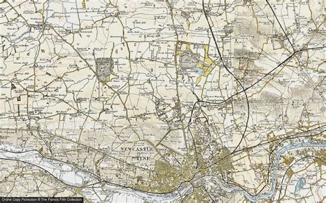Historic Ordnance Survey Map Of Gosforth 1901 1903