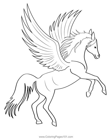 Pegasus 9 Coloring Page For Kids Free Pegasus Printable Coloring