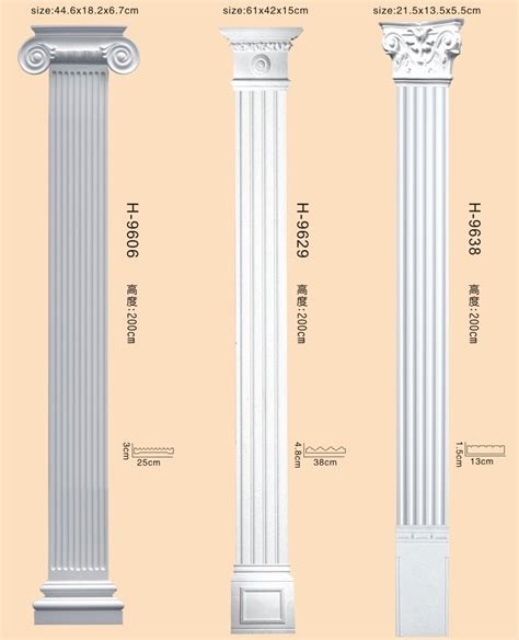 China Pu Decorative Roman Pillars Romantic Column For Interior Design