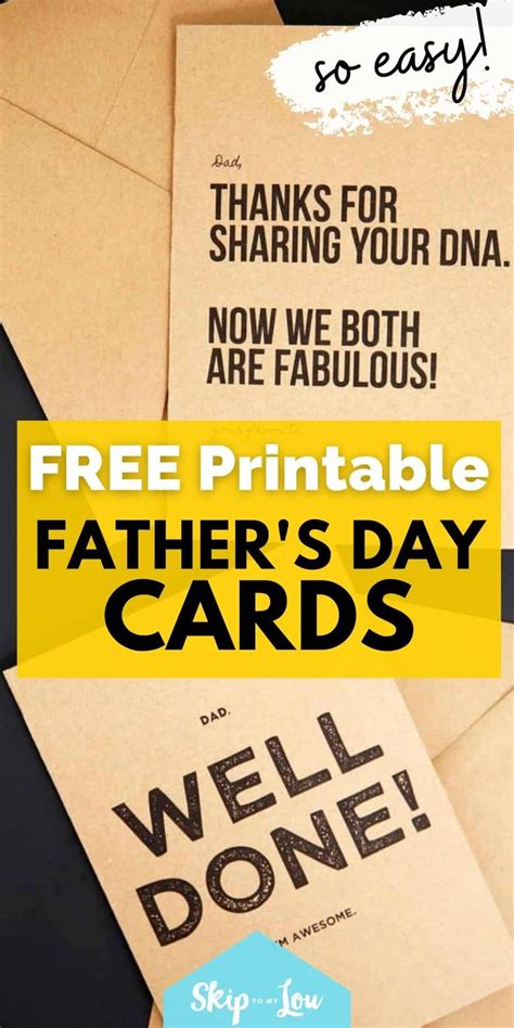 Free Printable Fathers Day Card Free Fathers Day Cards Fathers Day Fathers Day Cards