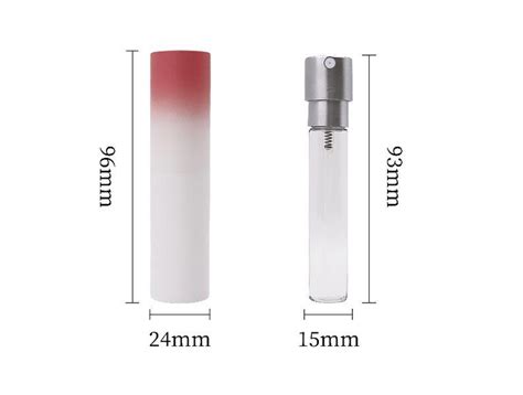 Gradient Color 8ml Aluminum Twist Atomizer Spray Glass Perfume Bottle