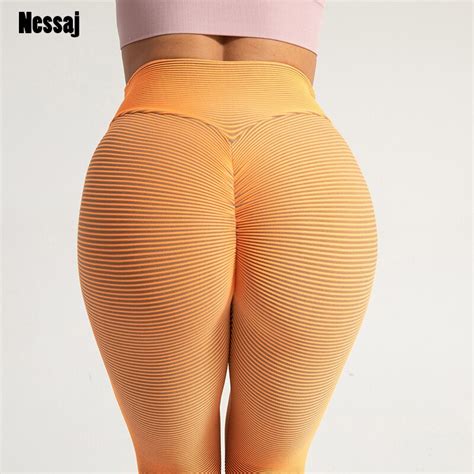 Nessaj Sexy Fitness Leggings Women High Waist Seamless Sports Leggings