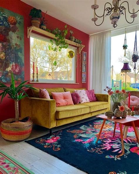 10 Colorful Boho Living Room