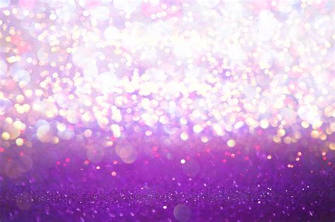 Purple Glitter Lights Texture Bokeh Abstract Background