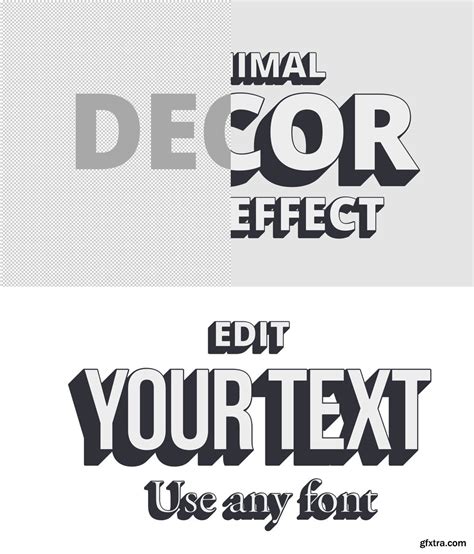 Minimal Decor Shadow Text Effect Mockup 317757193 Gfxtra