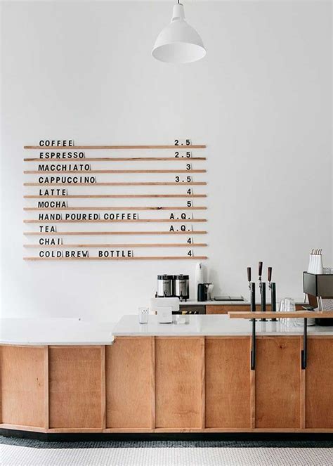 Minimal Menu Boards For The Home Cafe Interior Design Shop Interiors Coffee Shop Design