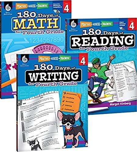180 Days Of Practice For 4th Grade Set Of 3 Assorted Fourth Grade