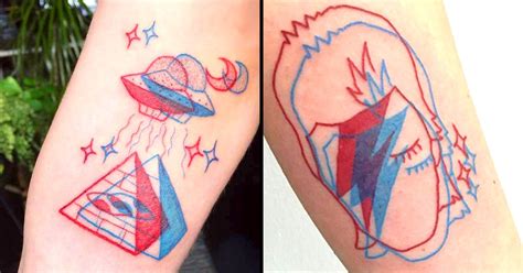 Put Your 3d Glasses On To See These Anaglyph Tattoos