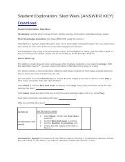 Check that show energy is on. Sled Wars Gizmo - ExploreLearning.pdf - ASSESSMENT ...