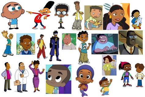 My Favorite Black Cartoon Characters By Willm3luvtrains On