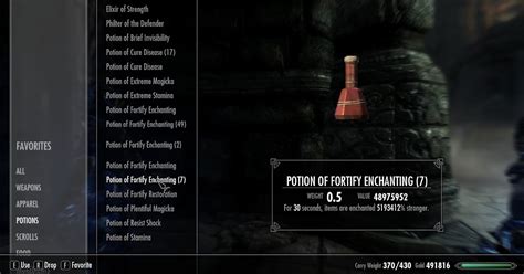 Fortify Enchant Potion