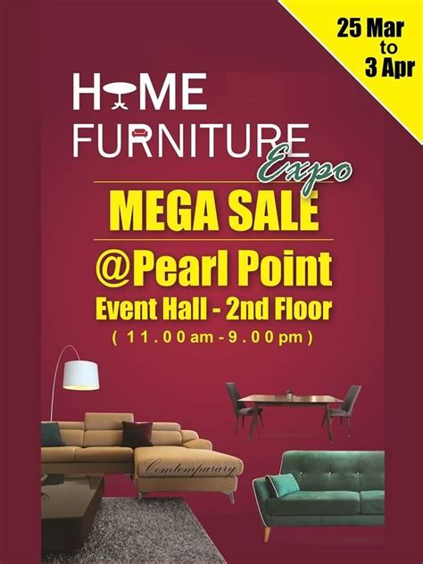 İki kişi için ortalama tutar:myr15. Pearl Point Shopping Mall Home Furniture Expo Mega Sale in ...