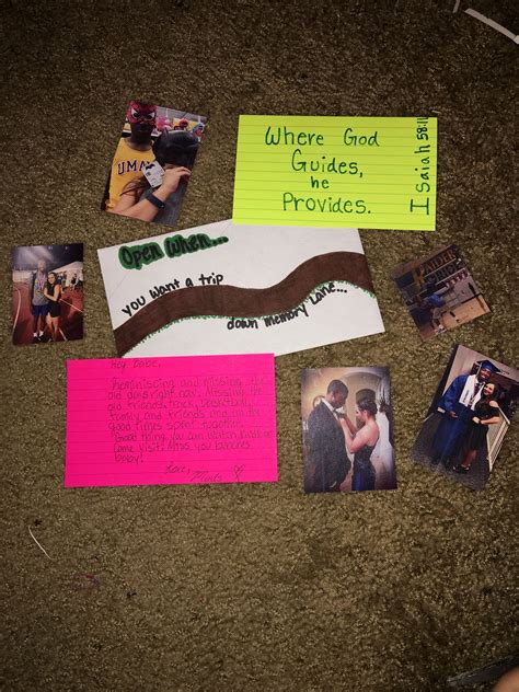 Open when you want a trip down memory lane. Bible verse- Where God