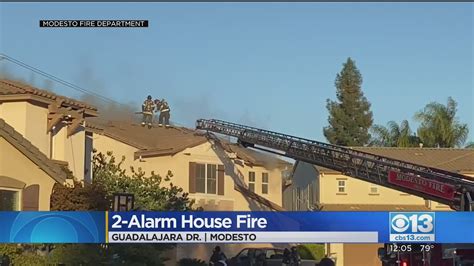 2 Alarm Fire Causes 300k Worth Of Damage To Modesto Home Youtube