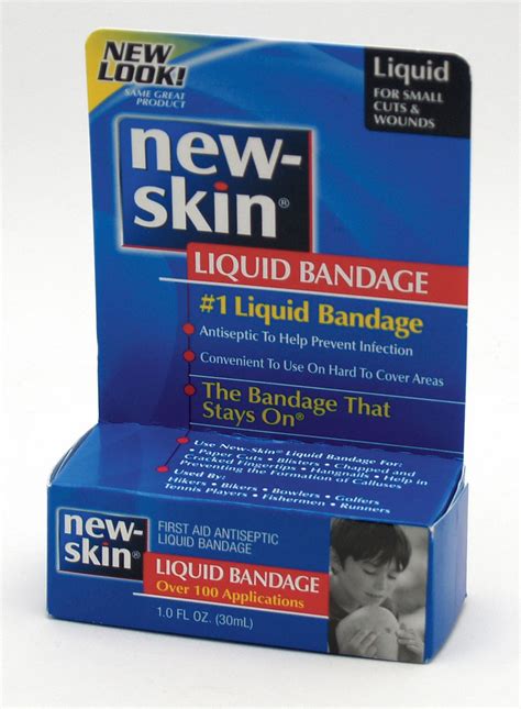 New Skin Liquid Bandage Benzethonium Chloride 02 1 Oz Waterproof