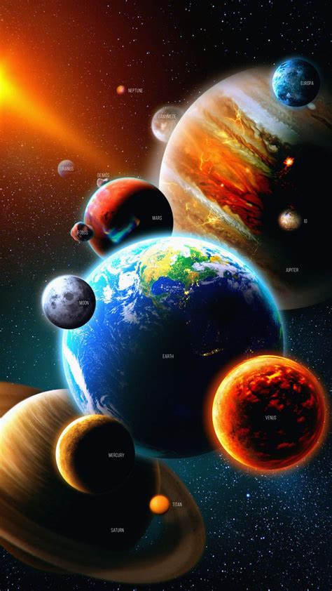 Solar System Planets Iphone Wallpapers