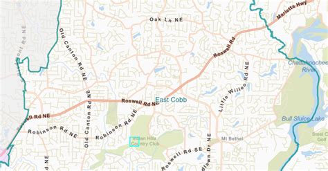 East Cobb City Map Defining And Redrawing The Lines