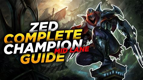 Zed From The Shadows League Of Legends Champion Guide Youtube