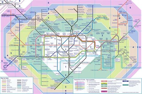 Plan Métro Londres En Pdf And Interactif Carte Avec Zones And Monuments