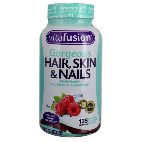 Vitafusion Gorgeous Hair Skin And Nails Multivitamin Gummies Natural R