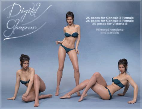 Digital Glamour Poses For Genesis 3 And Genesis 8 Females Daz 3d