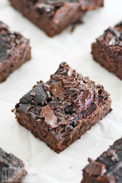 These brownies were inspired by my black bean avocado chocolate chip fudge brownies that i made two years ago. Flourless Black Bean Avocado Brownies - Sizzling Eats