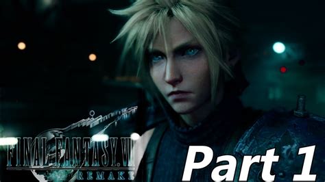Final Fantasy 7 Remake Demo Walkthrough Gameplay Part 1 Intro No