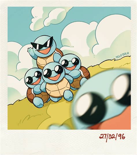 Squirtle And Squirtle Squad Pokemon Drawn By Teletelo Danbooru