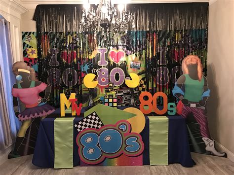Back to the 80’s | 80s party decorations, Party decorations, 80s party