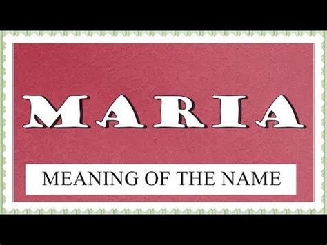 You can use be that as it may instead the word however as an adverb or a conjunction, if it concerns topics such as but, anyway. MEANING OF THE NAME MARIA WITH FUN FACTS AND HOROSCOPE ...