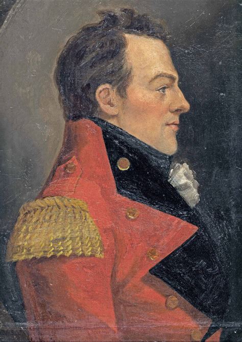 Profile Portrait Of Major General Sir Isaac Brock 1769 1812