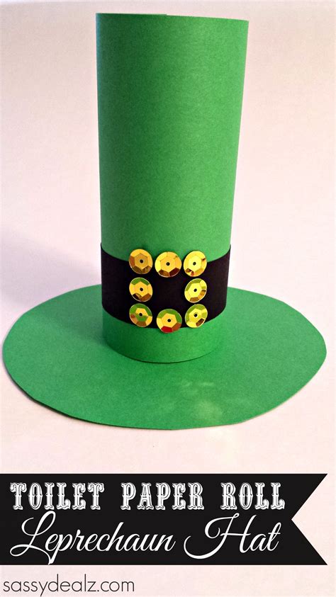Leprechaun Hat Toilet Paper Roll Craft For St Patricks Day Paper