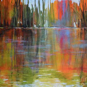 Autumnal Reflections Painting By Melody Cleary Fine Art America