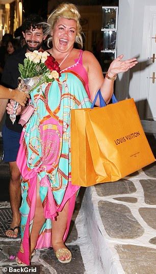 Gemma Collins Looks Delighted As She Is Presented With Flowers By A Hunky Man Sound Health And