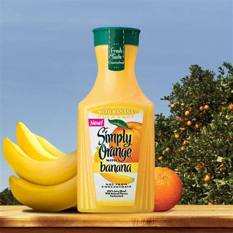 Orange Juice With Banana Simply Beverages™ Simply Orange Simply