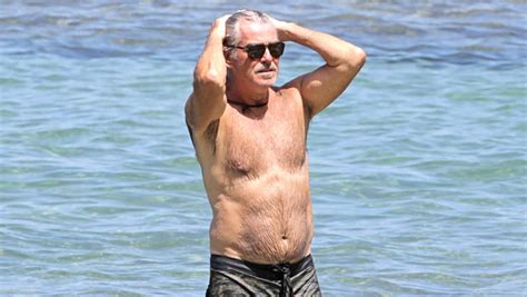 Pierce Brosnan Goes Shirtless In New Photos While In Hawaiian