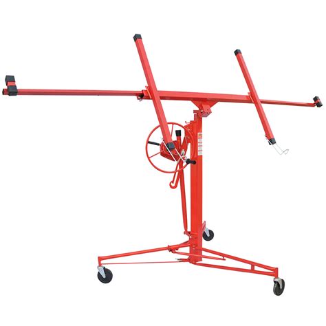 Buy Drywall Lift 11' Drywall Panel Hoist Construction Rolling Caster