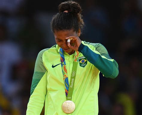 Rafaela Silva Wins First Brazil Gold Medal Of Rio Olympics Mirror Online