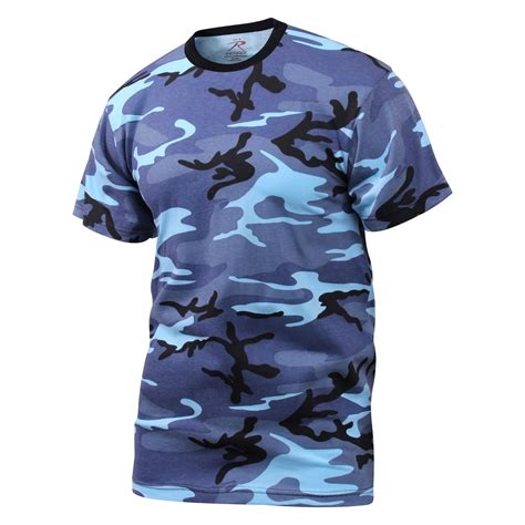 Rothco® 6788 Sky Blue Camo M Colored Camo T Shirt