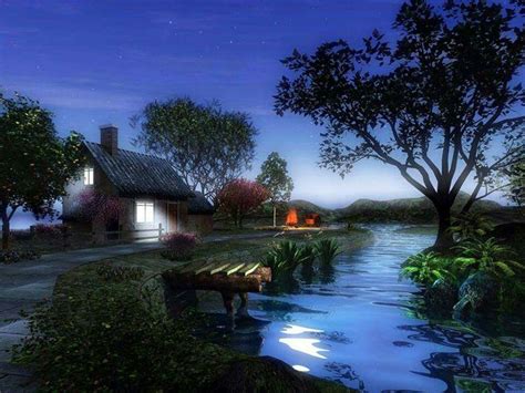 Tranquility Beautiful Landscapes Digital Art Gallery 3d Nature