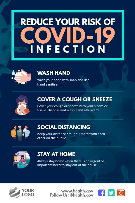 These assets are available for download and printing. Covid-19 Corona Virus Awareness Poster Template | PosterMyWall