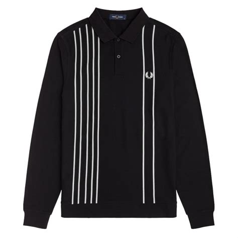 Shop Fred Perry Striped Refined Polo Shirt Clothing Natterjacks