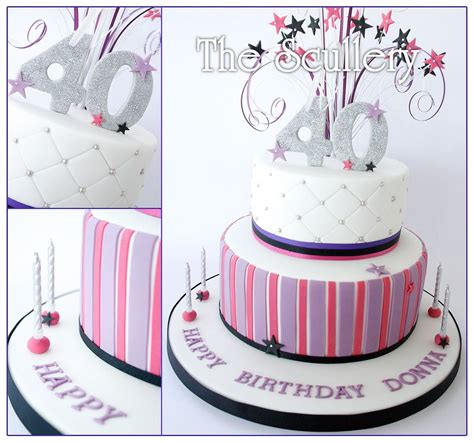 The cake that had every curious eye glued to it. Ladies 40th Birthday Cake | 40th birthday cakes, Cake designs birthday, 40th cake