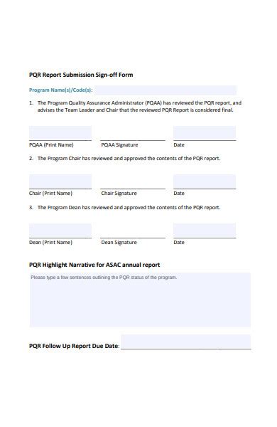 Free 51 Sign Off Forms In Pdf Ms Word Excel